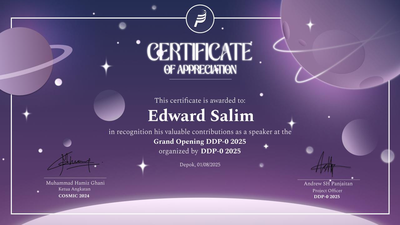Dasar-Dasar Pemrograman 0 Certificate